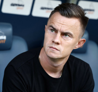 Meteusz Stolarski przedstawiony jako trener Widzewa Łódź
