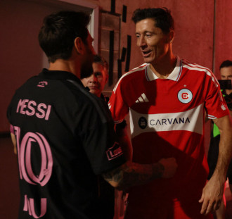 Lewandowski z kolejnym trafieniem. W tle nerwowa końcówka starcia z Interem Miami